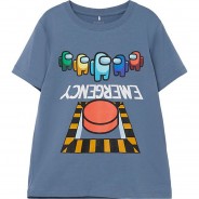 Preisvergleich für Oberteile: T-Shirt NKMJENCI  blau Gr. 122/128 Jungen Kinder
