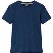 Preisvergleich für Oberteile: T-Shirt NKMTOLUK , Organic Cotton dunkelblau Gr. 146/152 Jungen Kinder