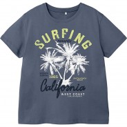 Preisvergleich für Oberteile: T-Shirt NKMVAGNO  anthrazit Gr. 122/128 Jungen Kinder