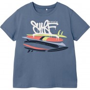 Preisvergleich für Oberteile: T-Shirt NKMVAGNO  blau Gr. 122/128 Jungen Kinder