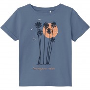 Preisvergleich für Oberteile: T-Shirt NKMVUX  blau Gr. 134/140 Jungen Kinder