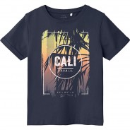 Preisvergleich für Oberteile: T-Shirt NKMVUX  dunkelblau Gr. 134/140 Jungen Kinder