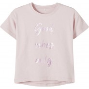 Preisvergleich für Oberteile: T-Shirt NMFBELLIE , Organic Cotton lila Gr. 104 Mädchen Kleinkinder