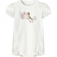 Preisvergleich für Oberteile: T-Shirt NMFDORITA , Organic Cotton weiß Gr. 86 Mädchen Kleinkinder
