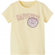 Preisvergleich für Oberteile: T-Shirt NMFTANNA , Organic Cotton beige Gr. 104 Mädchen Kleinkinder