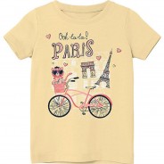 Preisvergleich für Oberteile: T-Shirt NMFVEEN  beige Gr. 98 Mädchen Kleinkinder