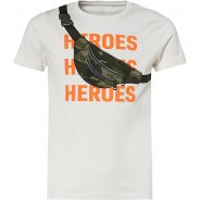 Preisvergleich für Oberteile: T-Shirt NMMDIELO  von name it, Organic Cotton weiß Gr. 110 Jungen Kleinkinder
