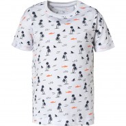 Preisvergleich für Oberteile: T-Shirt NMMVALTHER  weiß Gr. 110 Jungen Kleinkinder