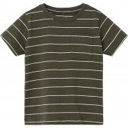 Preisvergleich für Oberteile: T-Shirt NMMVES  khaki Gr. 110 Jungen Kleinkinder