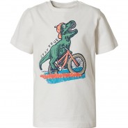 Preisvergleich für Oberteile: T-Shirt  offwhite Gr. 128/134 Jungen Kinder