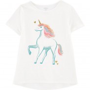 Preisvergleich für Oberteile: T-Shirt  offwhite Gr. 128/134 Mädchen Kinder