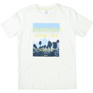 Preisvergleich für Oberteile: T-Shirt  offwhite Gr. 140 Jungen Kinder