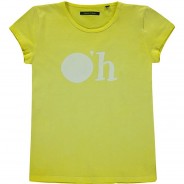 Preisvergleich für Oberteile: "T-Shirt ""Oh"" T-Shirts " gelb Gr. 116/122 Mädchen Kleinkinder