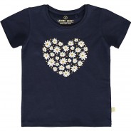 Preisvergleich für Oberteile: T-Shirt , Organic Cotton dunkelblau Gr. 122 Mädchen Kinder