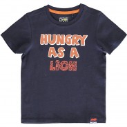 Preisvergleich für Oberteile: T-Shirt , Organic Cotton dunkelblau Gr. 134 Jungen Kinder