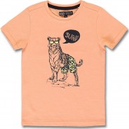 Preisvergleich für Oberteile: T-Shirt , Organic Cotton rot/orange Gr. 128 Jungen Kinder