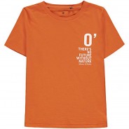 Preisvergleich für Oberteile: T-Shirt Oversized T-Shirts  orange Gr. 110/116 Jungen Kleinkinder