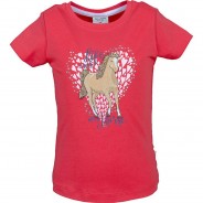 Preisvergleich für Oberteile: T-Shirt  rot Gr. 128/134 Mädchen Kinder
