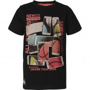 Preisvergleich für Oberteile: T-Shirt  schwarz Gr. 116 Jungen Kinder