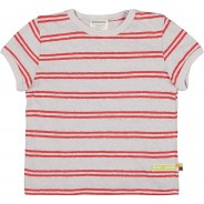 Preisvergleich für Oberteile: T-Shirt Streifen mit Leinen T-Shirts grau Gr. 122/128