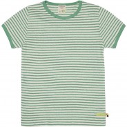 Preisvergleich für Oberteile: T-Shirt Streifen mit Leinen T-Shirts grün Gr. 134/140