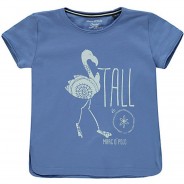 Preisvergleich für Oberteile: T-Shirt T-Shirts  blau Gr. 110 Mädchen Kleinkinder