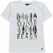 Preisvergleich für Oberteile: T-Shirt T-Shirts  weiß Gr. 116/122 Jungen Kleinkinder