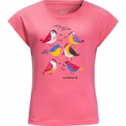 Preisvergleich für Oberteile: T-Shirt TWEETING BIRDS T  pink Gr. 128 Mädchen Kinder