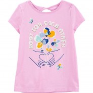 Preisvergleich für Oberteile: T-Shirt  violett Gr. 128 Mädchen Kinder