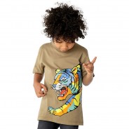 Preisvergleich für Oberteile: T-Shirt  von ZAB kids khaki Gr. 140/146 Jungen Kinder