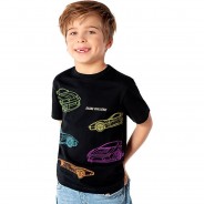 Preisvergleich für Oberteile: T-Shirt  von ZAB kids schwarz Gr. 116/122 Jungen Kinder