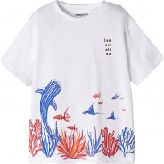 Preisvergleich für Oberteile: T-Shirt  weiß Gr. 110 Jungen Kleinkinder
