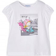 Preisvergleich für Oberteile: T-Shirt  weiß Gr. 116 Mädchen Kinder