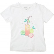 Preisvergleich für Oberteile: T-Shirt  weiß Gr. 116/122 Mädchen Kinder