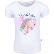 Preisvergleich für Oberteile: T-Shirt  weiß Gr. 128/134 Mädchen Kinder