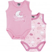 Preisvergleich für Strampler & Spieler: Tankbody ärmellos 2er Pack Bodys  rosa Gr. 92 Mädchen Kleinkinder