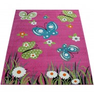 Preisvergleich für Heimtextilien: Teppich ALM 940 fuchsia Gr. 80 x 150