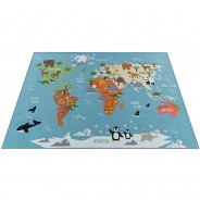 Preisvergleich für Heimtextilien: Teppich BIN 564 türkis Gr. 100 x 200