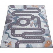 Preisvergleich für Heimtextilien: Teppich BIN 574 lila-kombi Gr. 200 x 290