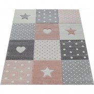 Preisvergleich für Heimtextilien: Teppich COS 339 pink Gr. 130 x 130