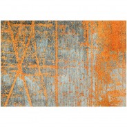 Preisvergleich für Heimtextilien: "Teppich ""Decor Rustic""" grau/orange Gr. 110 x 175