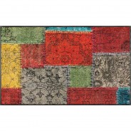 Preisvergleich für Heimtextilien: "Teppich ""Design Vintage Patches"" 75x120 cm" rot Gr. 75 x 120