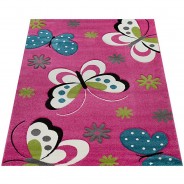 Preisvergleich für Heimtextilien: Teppich DIA 772 fuchsia Gr. 130 x 130