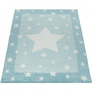 Preisvergleich für Heimtextilien: Teppich ELA 398 blau Gr. 120 x 170