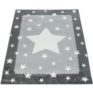 Preisvergleich für Heimtextilien: Teppich ELA 398 grau Gr. 80 x 150