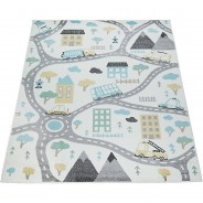 Preisvergleich für Heimtextilien: Teppich NIN 885 lila-kombi Gr. 80 x 150