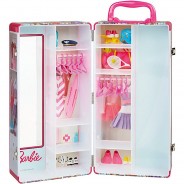 Preisvergleich für Kleinkindspielzeug: Theo Klein 5801 Barbie Schrankkoffer Kinder mit Kleiderstangen und Fächern, Spielzeug Kinder ab 3 Jahren, inkl. Zubehör  Kinder