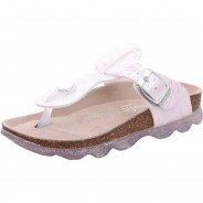 Preisvergleich für Schuhe: Tieffußbett Pantolette JELLIES in WMS Weite M4 weiß Gr. 32 Mädchen Kinder