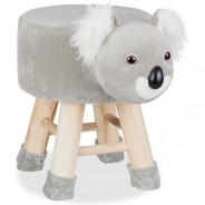 Preisvergleich für Stühle & Tische: Tierhocker Kinder grau