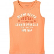 Preisvergleich für Oberteile: Top NKMVICTOR  orange Gr. 122/128 Jungen Kinder